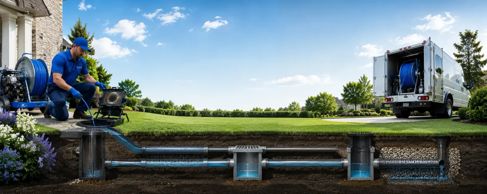 Outdoor drain cleaning information for Washburn, ME
